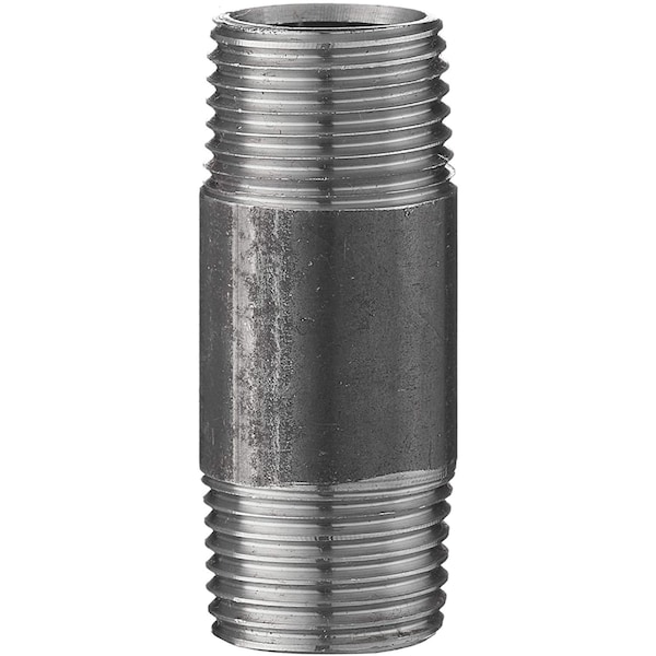 Ironwerks Designs 1/2" x 2" Decorative Black Iron Pipe Nipple, 10PK BLK-1/2x2-10 - main